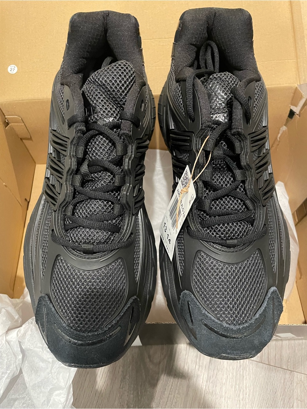 New Adidas Adistar XLG 2.0 — “Triple Black” — Size 13 — KZ9155 - Picture 2 of 6